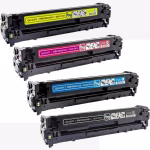 HP 128A CMYK Renkli Muadil Toner Seti